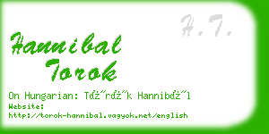 hannibal torok business card